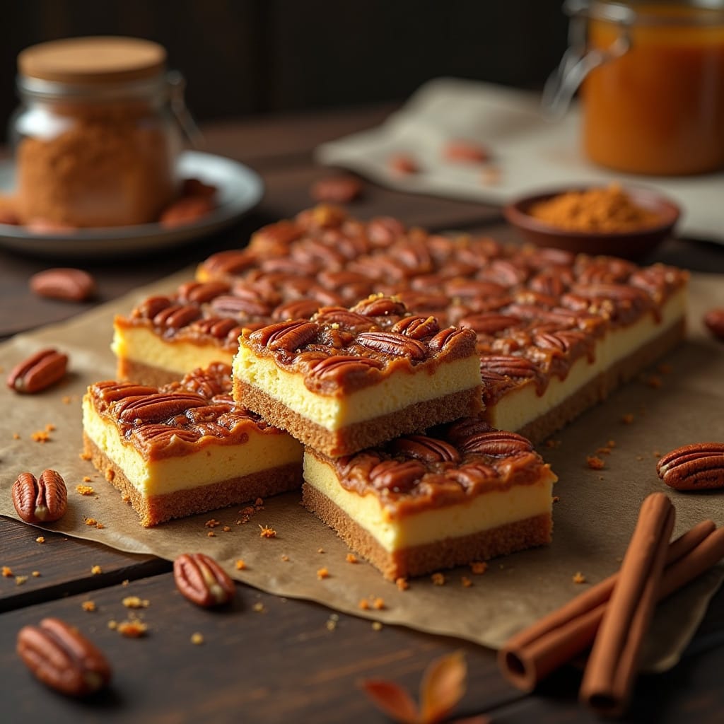 pecan pie cheesecake bars