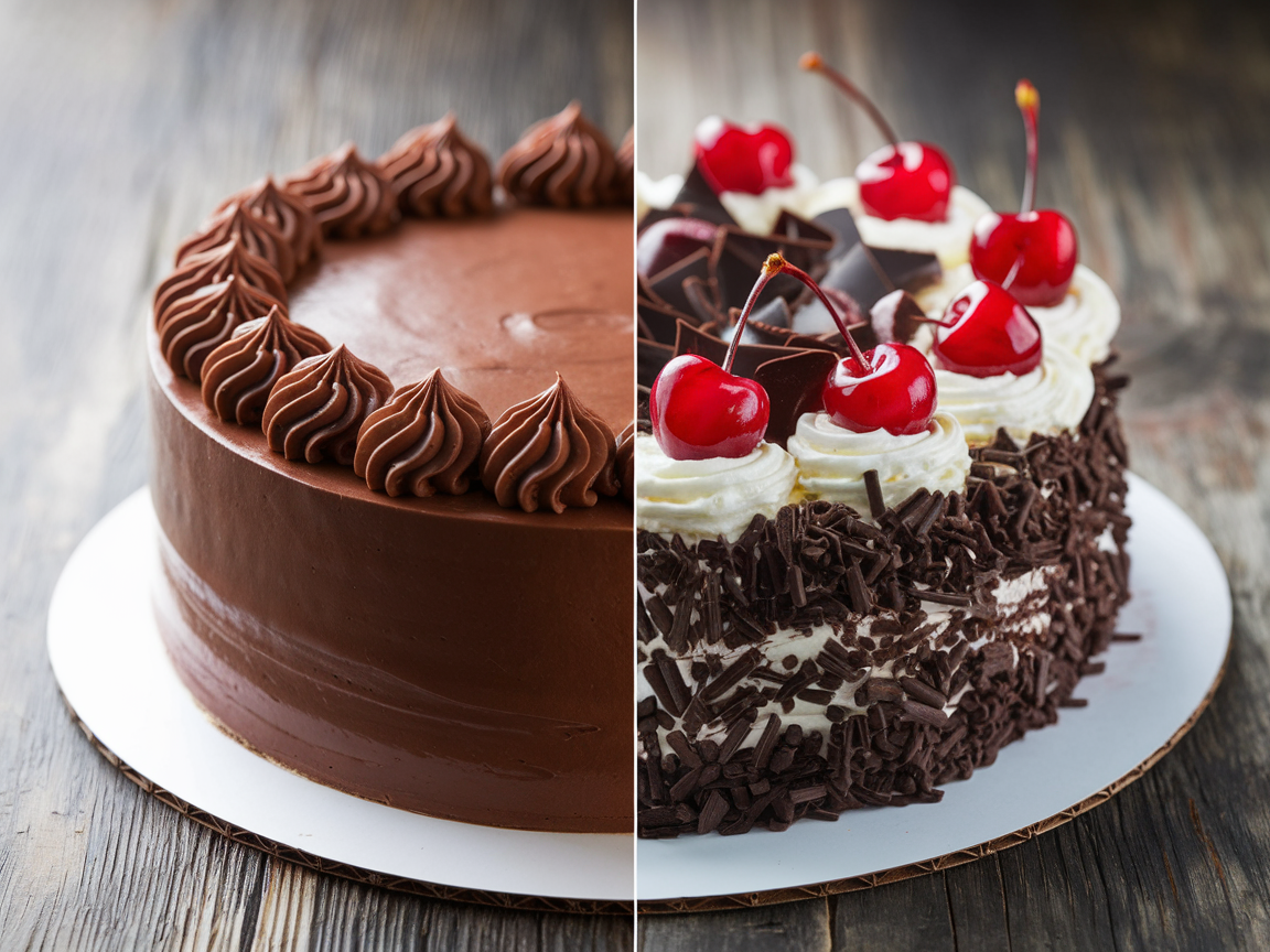 Chocolate cake vs Black Forest cake